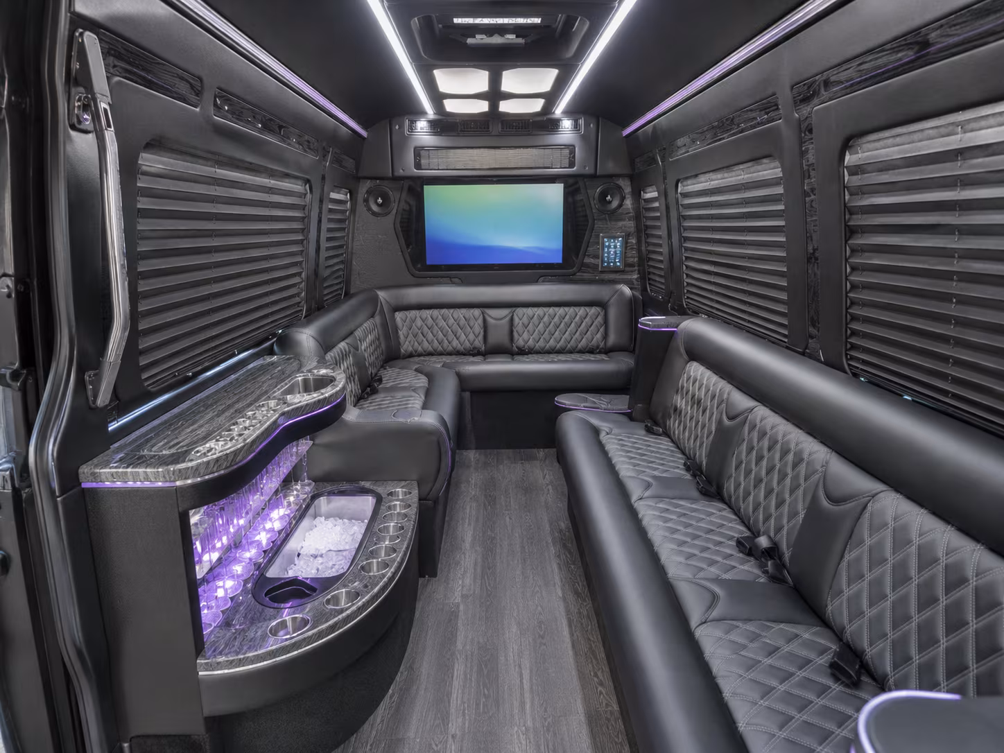 lubbock party bus interior